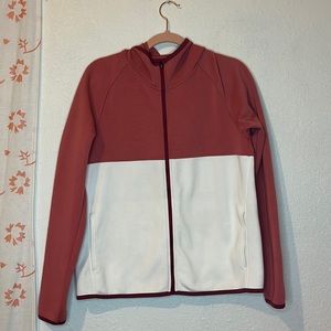 Pink and White Hoodie